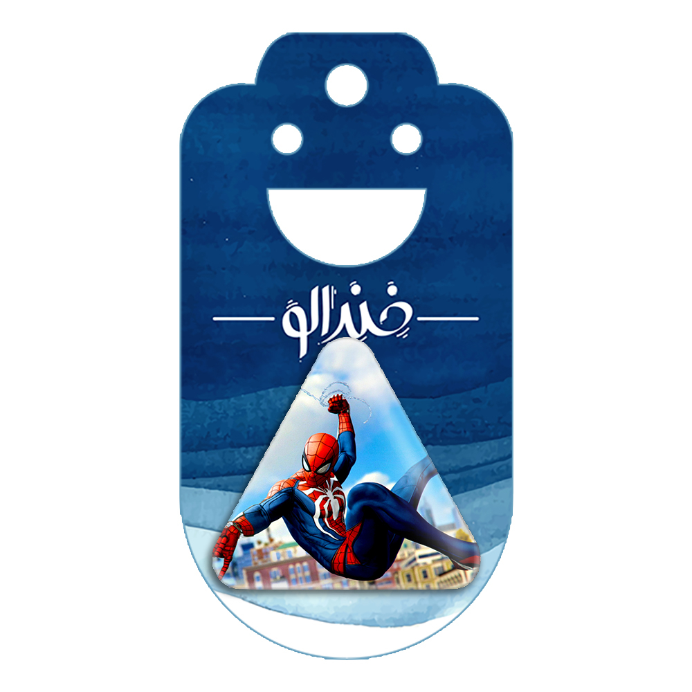پیکسل خندالو طرح مرد عنکبوتی Spider Man مدل مثلثی کد 13168