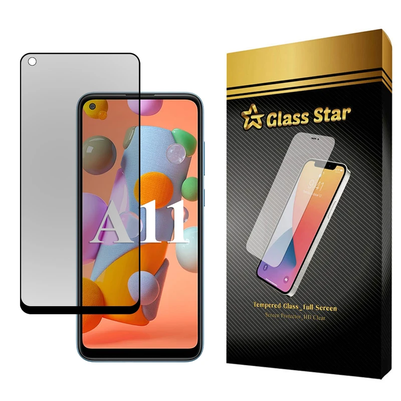 محافظ صفحه نمایش حریم شخصی گلس استار مدل PFGA مناسب برای گوشی موبایل سامسونگ Galaxy A11