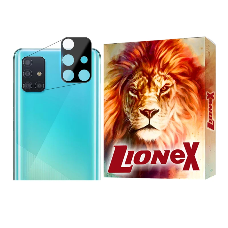 محافظ لنز دوربین  لایونکس مدل FULLENSLمناسب برای گوشی موبایل سامسونگ Galaxy A51 4G / A51 5G