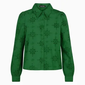 شومیز آستین بلند یقه برگردان زنانه مدل Domoto