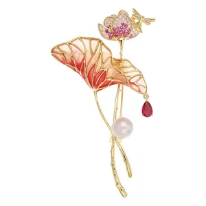 گل سینه زنانه شهر جواهر مدل SJ-BR043-R