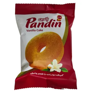 کیک دونات با طعم وانیل پاندین مینو - 45 گرم بسته 36 عددی