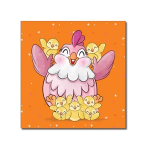 کاغذ یادداشت مدل خانم مرغه و جوجه