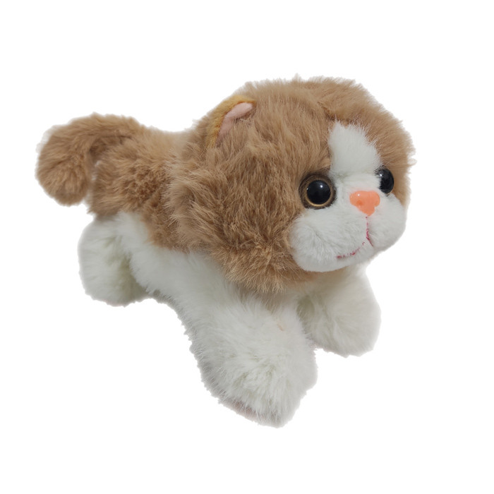 عروسک پولیشی مدل گربه خوابیده ارتفاع 15 سانتی متر