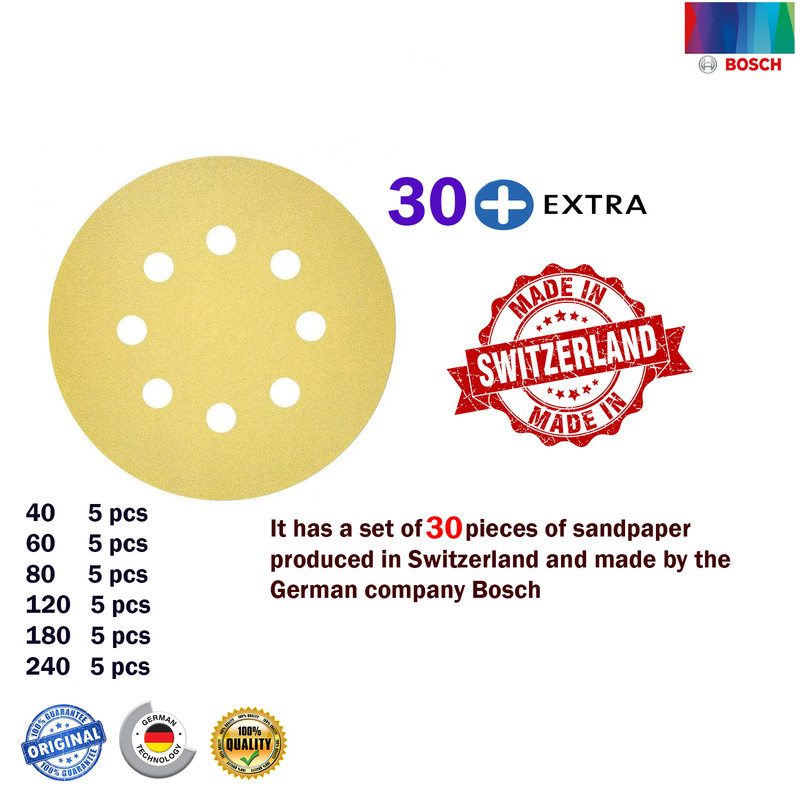 دستگاه سنباده دو کاره لرزان بوش مدل 125mm - PEX-400 Advanced