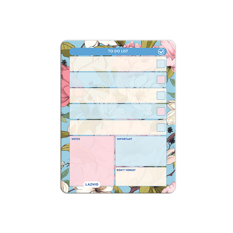 تخته وایت برد لاژید مدل برنامه ریزی سایز 14x18 سانتی متر