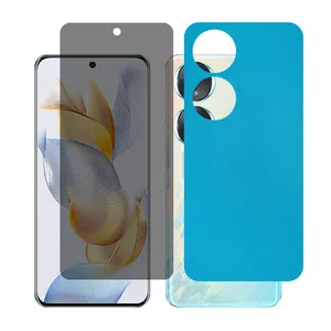 Glass together model privacy screen protector suitable for Honor 90 mobile phone with back cover sticker