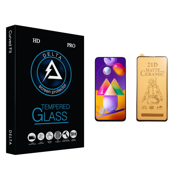 محافظ صفحه نمایش سرامیکی دلتا مدل Fit مناسب برای گوشی موبایل سامسونگ Galaxy M31s