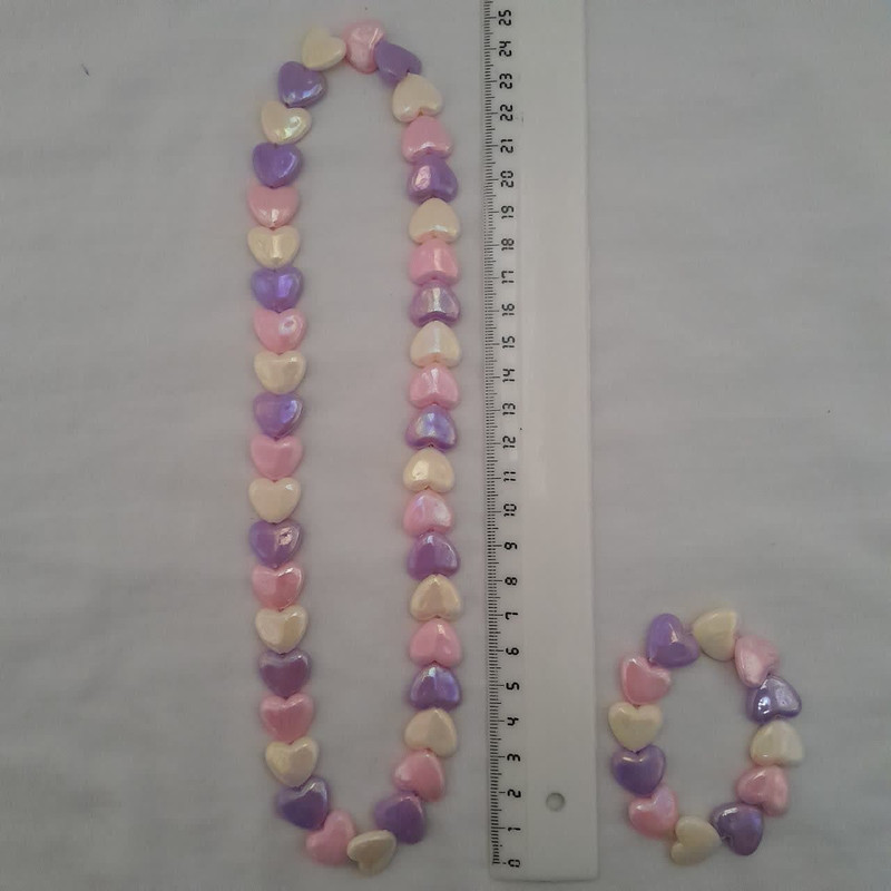 نیم ست دخترانه مدل قلبی شاین کد m0267