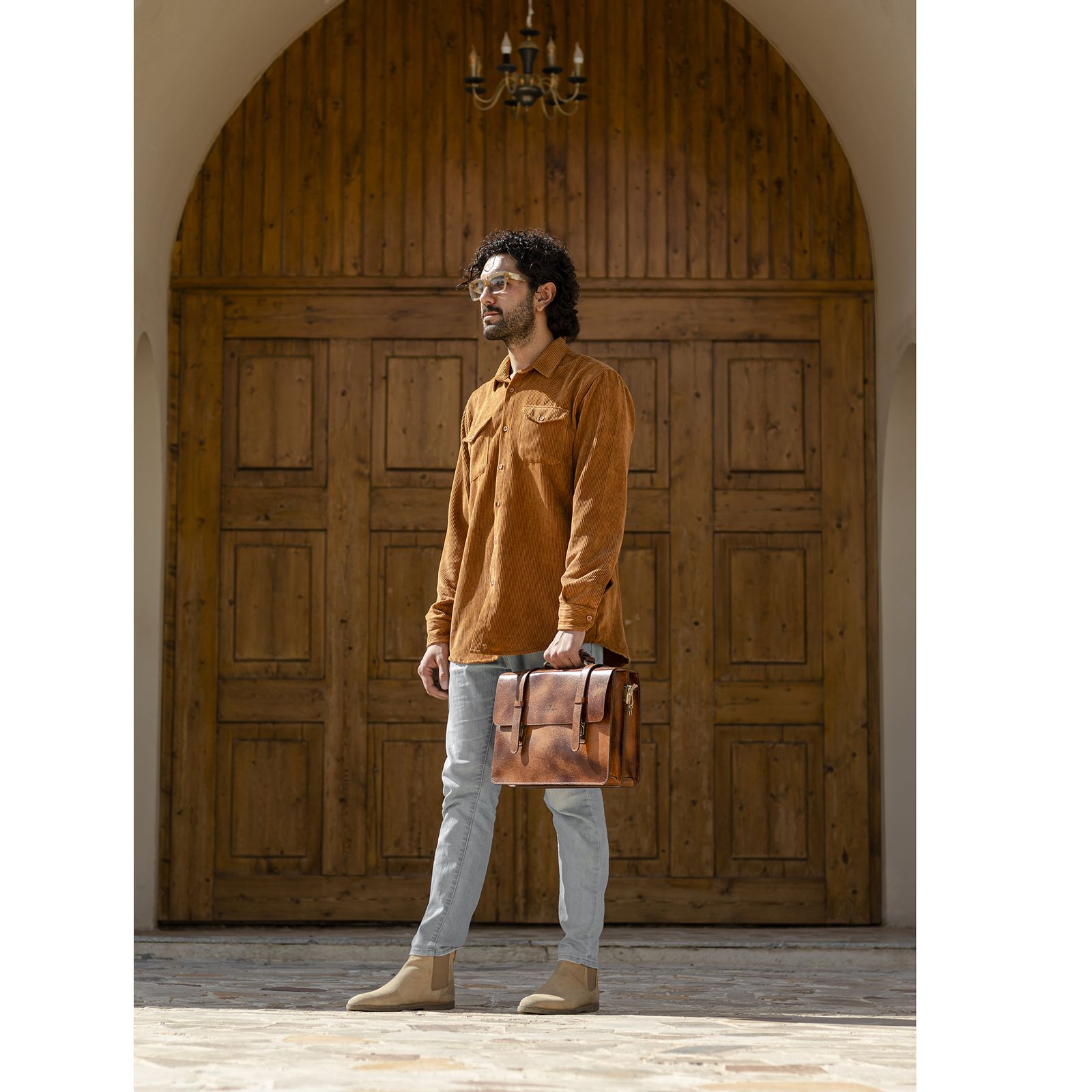 کیف اداری مردانه چرم بارثاوا مدل 1107 -  - 15