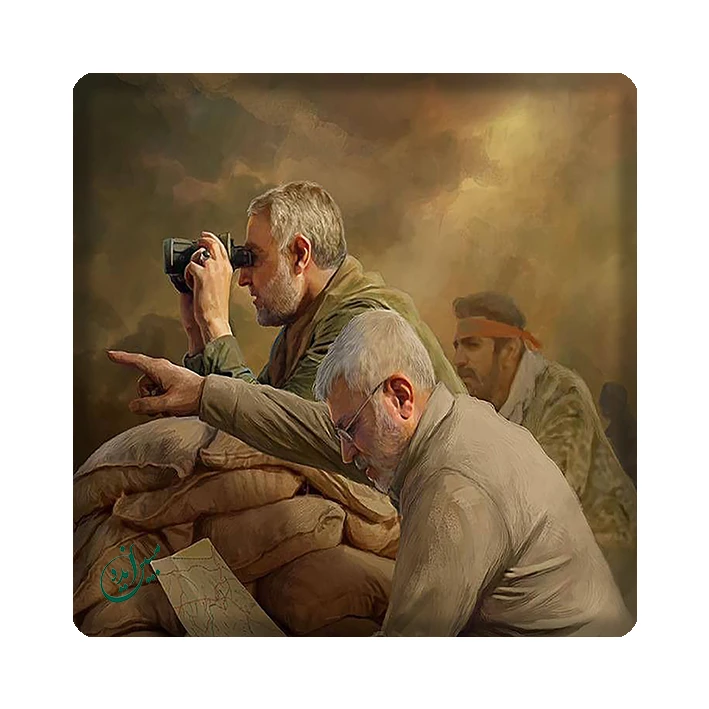 کاشی مبین ایده طرح شهید سپهبد حاج قاسم سلیمانی کد 1146