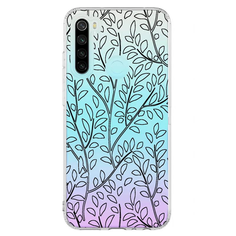 کاور مگافون طرح برگ مدل C45-B مناسب برای گوشی موبایل شیائومی Redmi Note 8