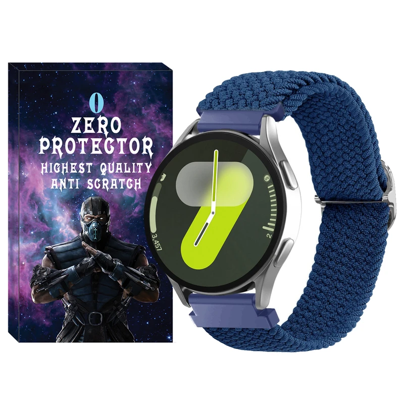 بند زیرو مدل Braided ZR مناسب برای ساعت هوشمند سامسونگ Galaxy Watch 4/5/6/7/FE سایز 40/43/44/46/47 میلی متری