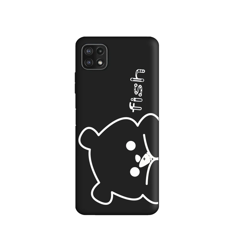 کاور طرح خرس بیر مینیمال کد f885 مناسب برای گوشی موبایل سامسونگ Galaxy A22 5g