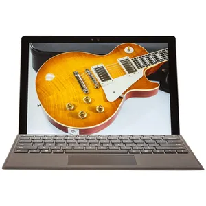 تبلت مایکروسافت مدل Surface Pro 2017 - C به همراه کیبورد مشکی و کیف چرم صنوبر - ظرفیت 256 گیگابایت