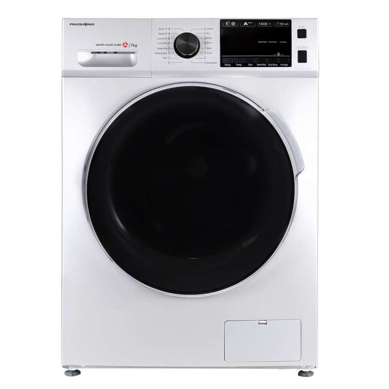 ماشین لباسشویی پاکشوما مدل TFU 74406 WT ظرفیت 7 کیلوگرم