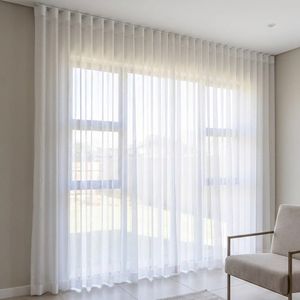 پرده نوین پرده خورشید مدل حریر مینیمال سایز 280 × 270 سانتی‌متر