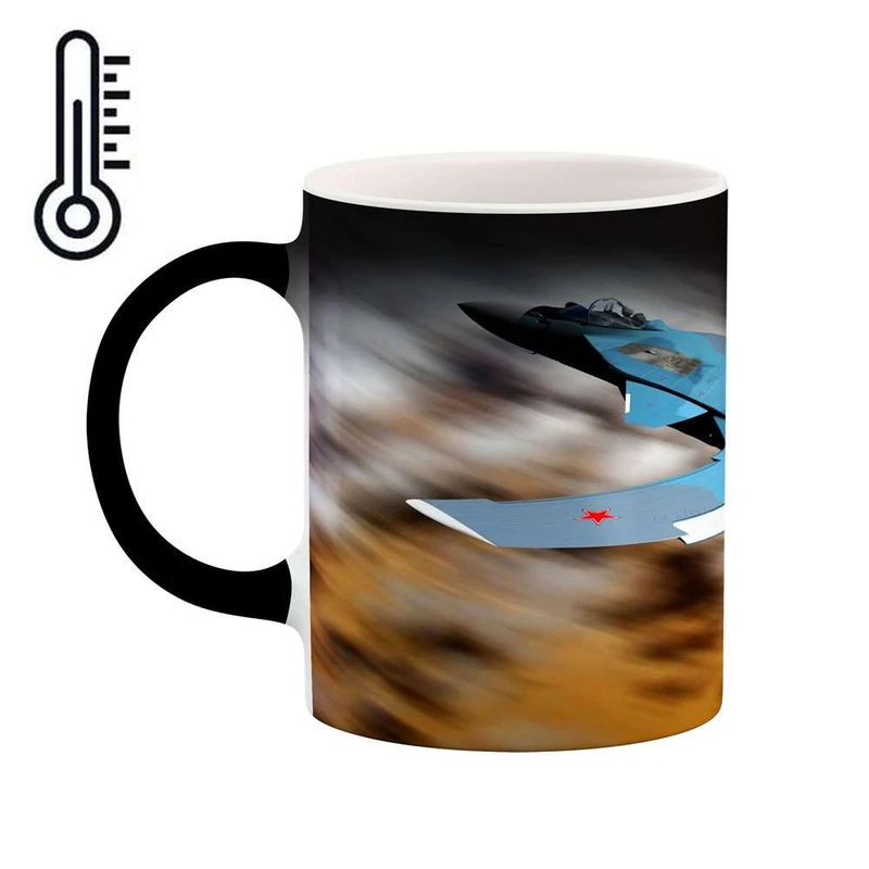 ماگ حرارتی کاکتی مدل هواپیمای جنگنده کد mgh10636