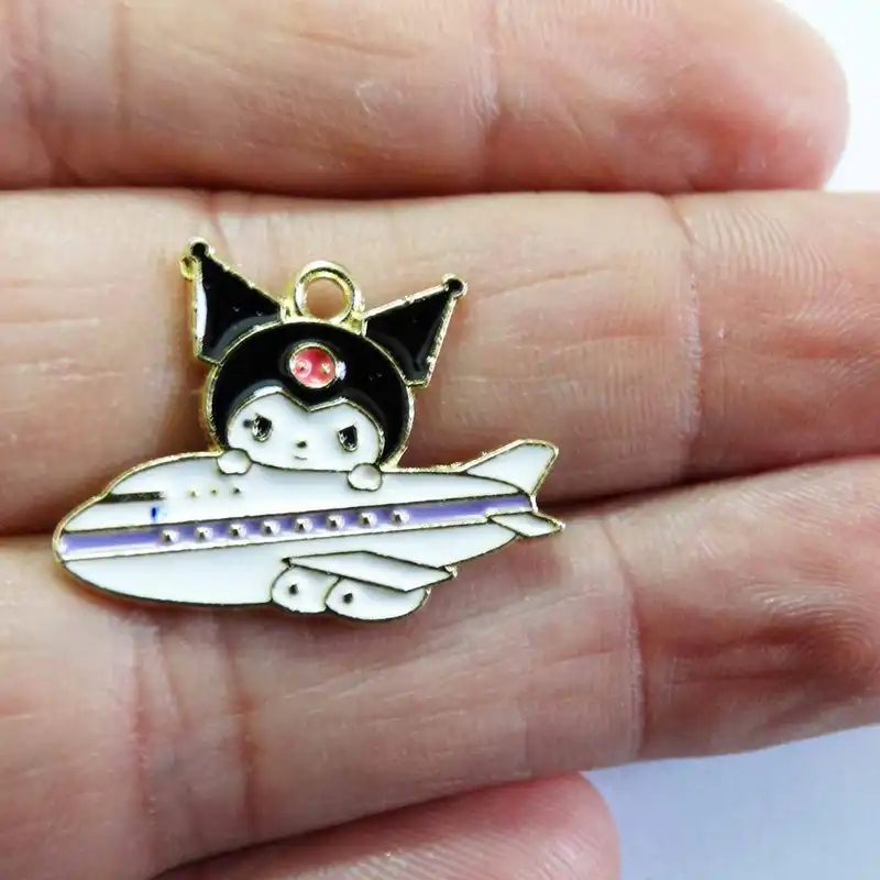 آویز گردنبند بچگانه مدل گربه و هواپیما زیبا کد AG 1015