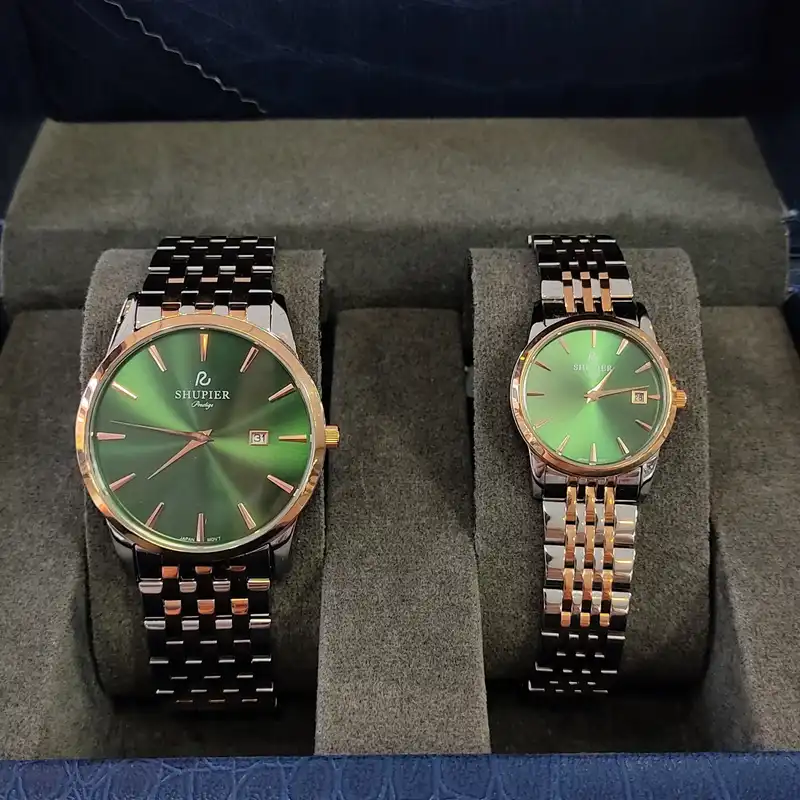 ست ساعت مچی عقربه ای زنانه و مردانه شوپیر مدل GL206A009