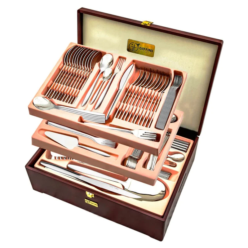 سرویس قاشق و چنگال 148 پارچه 24 نفره جی فی نی مدل 09