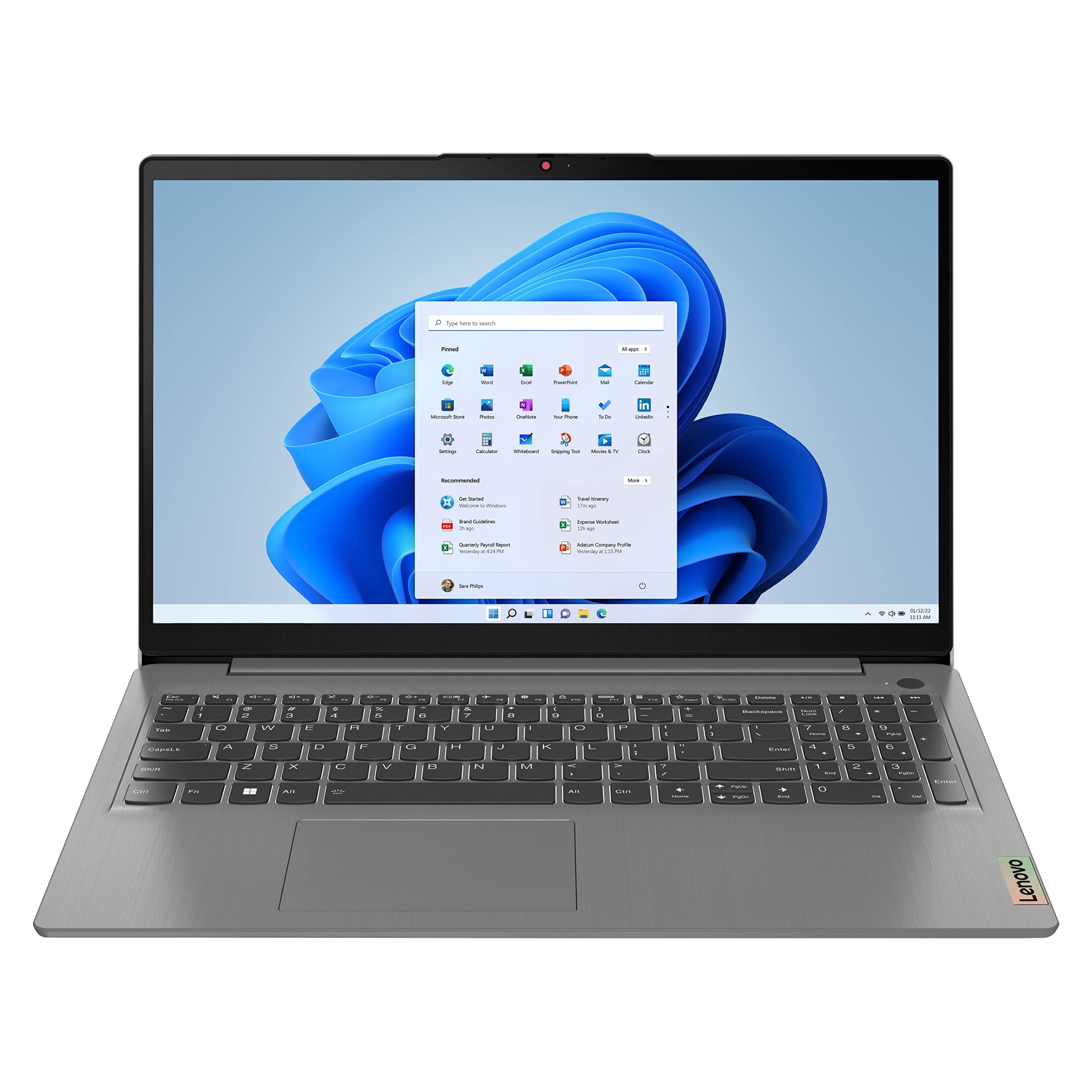 لپ تاپ 15.6 اینچی لنوو مدل IdeaPad 3 15IAU7-i3 1215U 8GB 512SSD