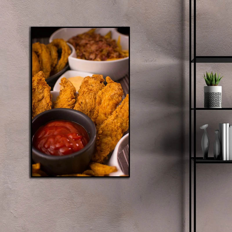 تابلو بکلیت طرح سوخاری مدل B-D2233 فریم مشکی