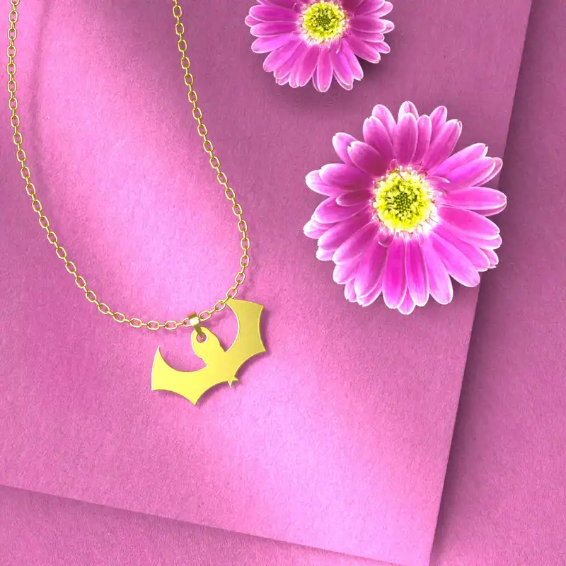 گردنبند طلا 18 عیار زنانه مدوپد مدل هالووین کد G3-1-1109