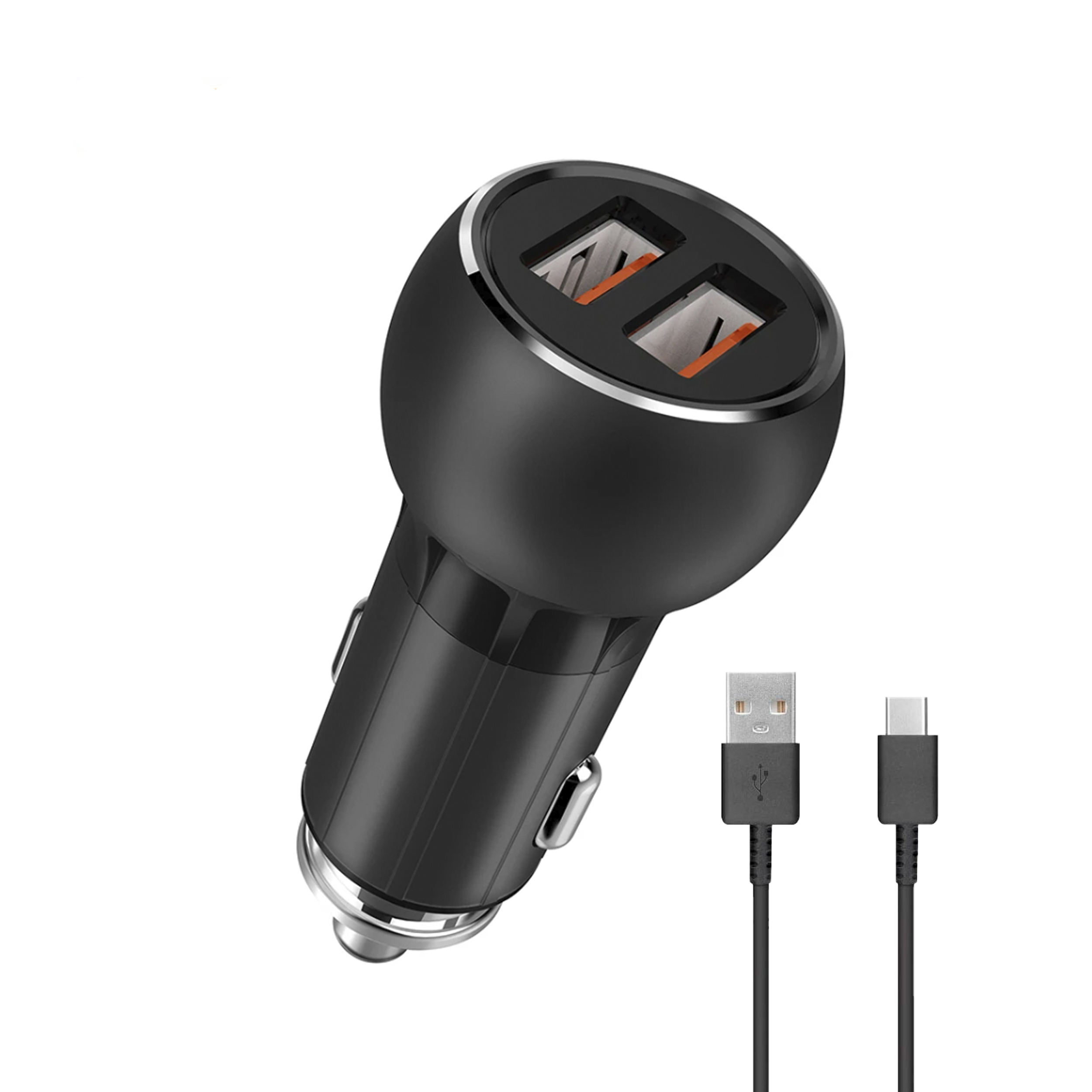 شارژر فندکی الدینیو مدل C503Q همراه با کابل usb-C 1 شارژر فندکی الدینیو مدل C503Q همراه با کابل usb-C