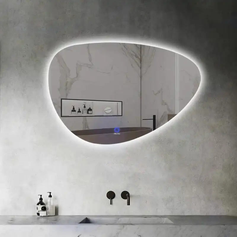 آینه سرویس بهداشتی تارا دکور مدل لمسی طرح دفرمه کد Dt195