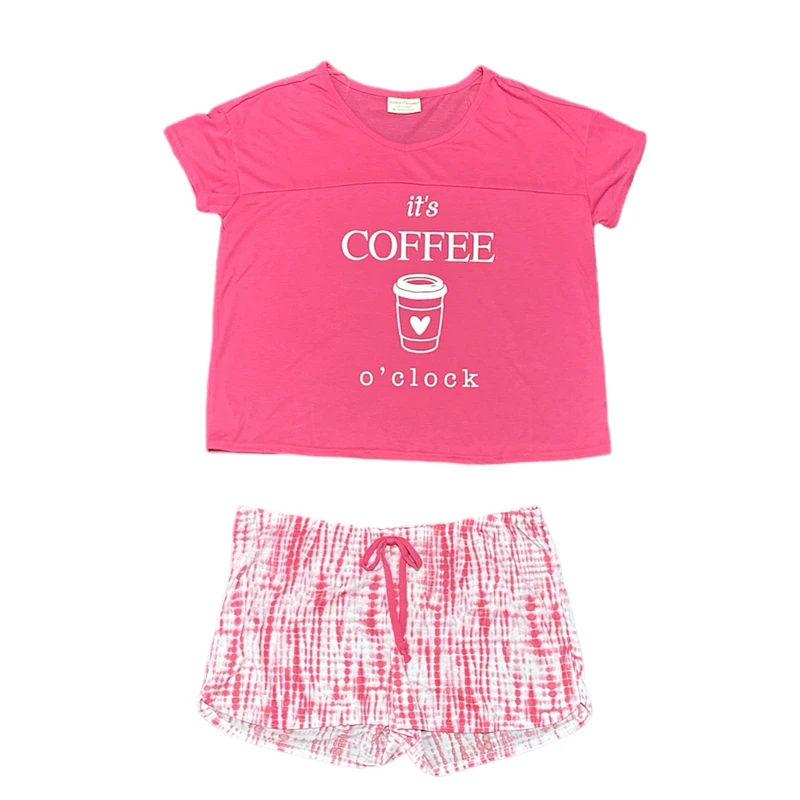 ست تی شرت آستین کوتاه و شلوارک زنانه مدل coffee