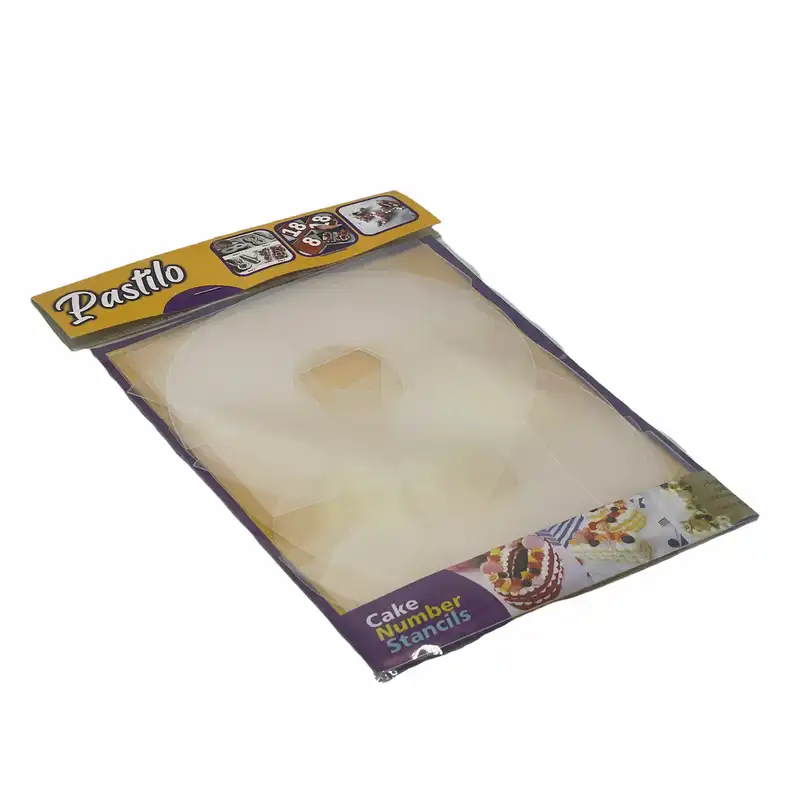 شابلون تزیین پاستیلو مدل اعداد بسته 8 عددی