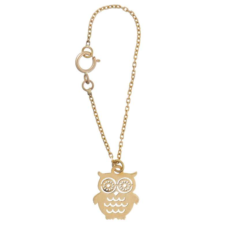 آویز ساعت طلا 18 عیار زنانه نیکان گلد مدل جغد SD0910