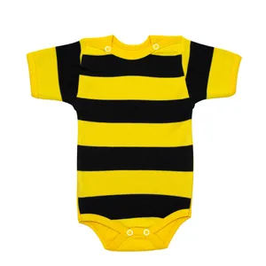 بادی آستین کوتاه نوزادی مدل زنبور