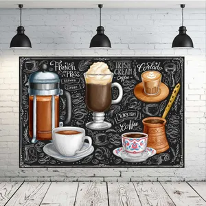 پوستر دیواری طرح مدرن کالکشن کافی شاپ کد FP954