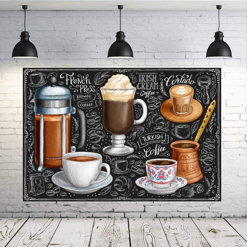 پوستر دیواری طرح مدرن کالکشن کافی شاپ کد FP954