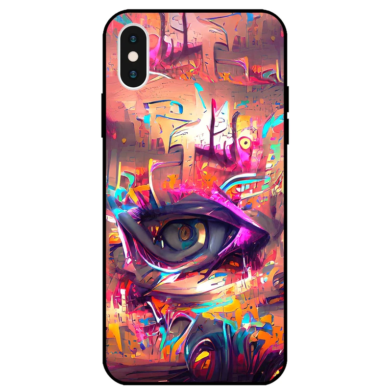 کاور مگافون طرح چشم مدل 2823 مناسب برای گوشی موبایل اپل iPhone Xs Max                