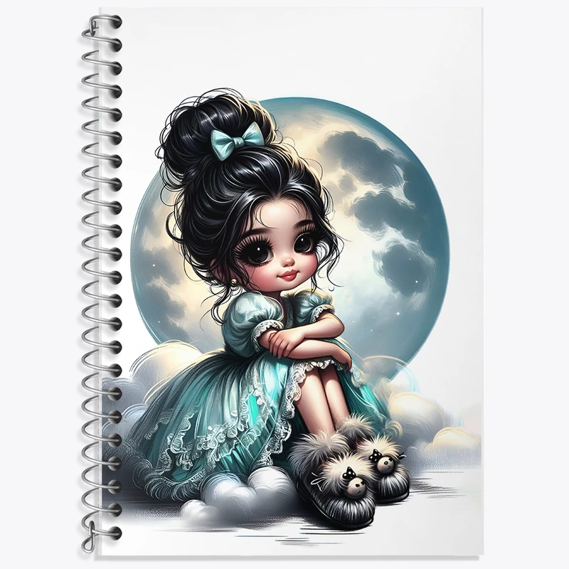 دفتر نت موسیقی 50 برگ خندالو طرح دخترانه کیوت کد F5512