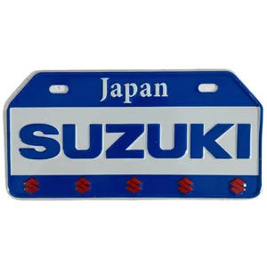 پلاک تزیینی موتور سیکلت وارون مدل W-64-SUZKI-BLU