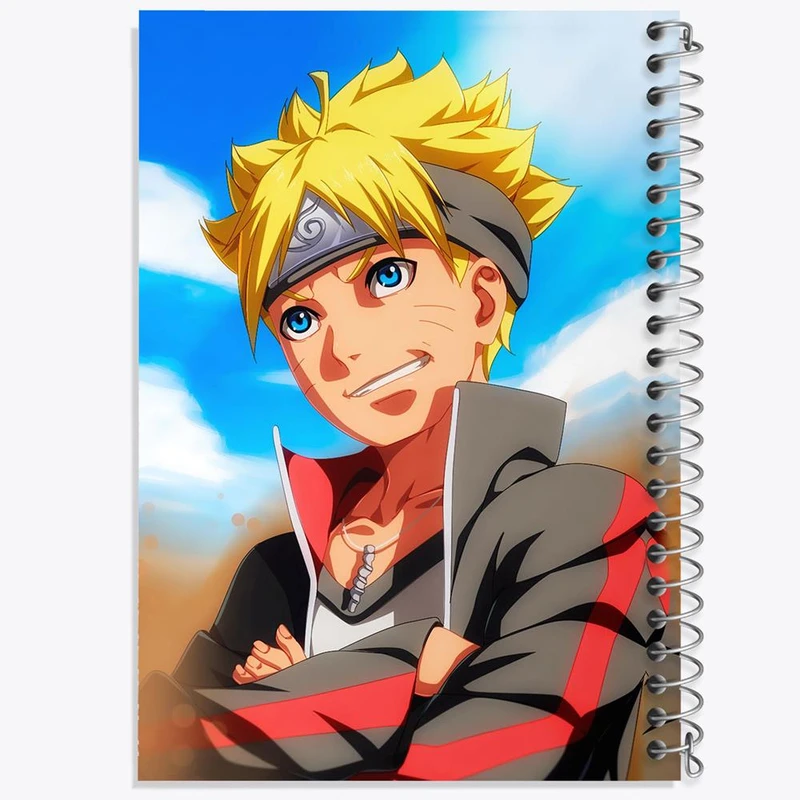 دفتر نقاشی 50 برگ خندالو مدل بوروتو انیمه بوروتو Boruto کد 15760