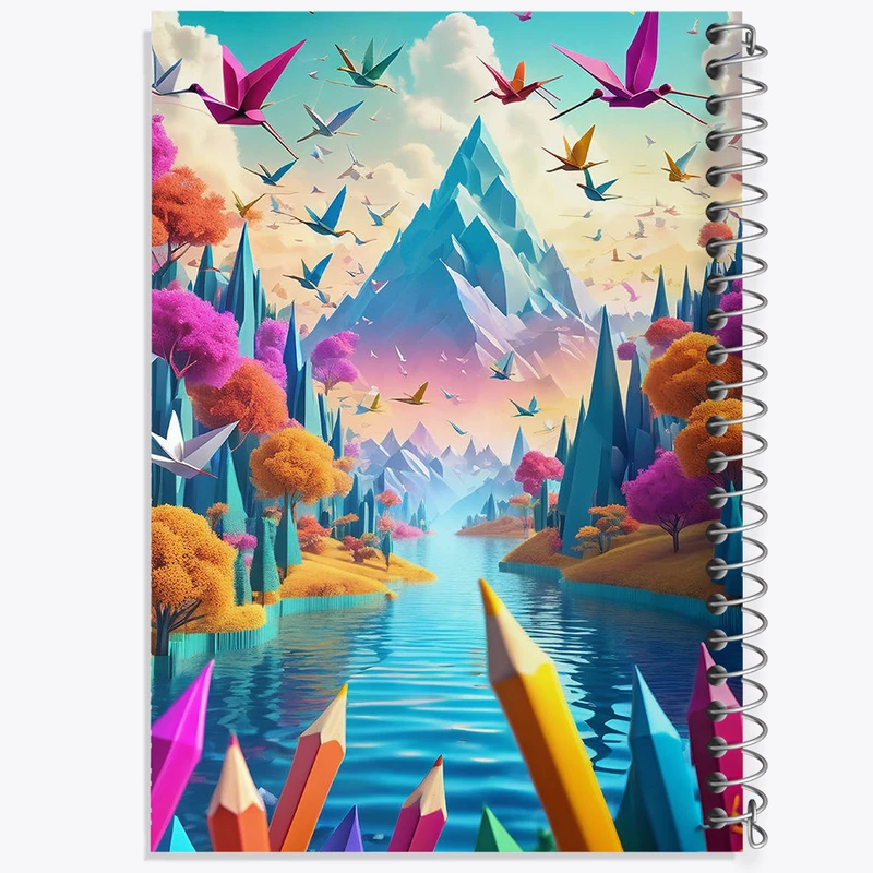 دفتر نقاشی 50 برگ خندالو طرح شهر رنگی کد N1980