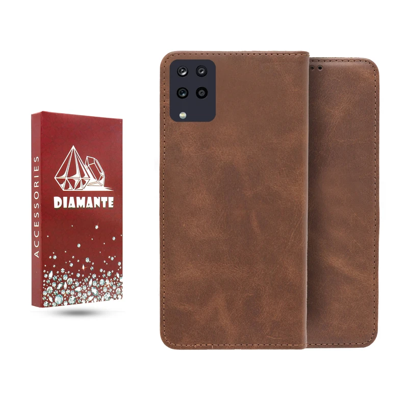 کیف کلاسوری دیامانته مدل قفل مگنتی مناسب برای گوشی موبایل سامسونگ Galaxy A12