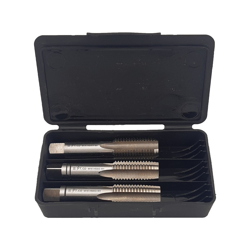 قلاویز دستی استیکو مدل M16-2 HSSG سایز 16 میلی متر مجموعه 3 عددی
