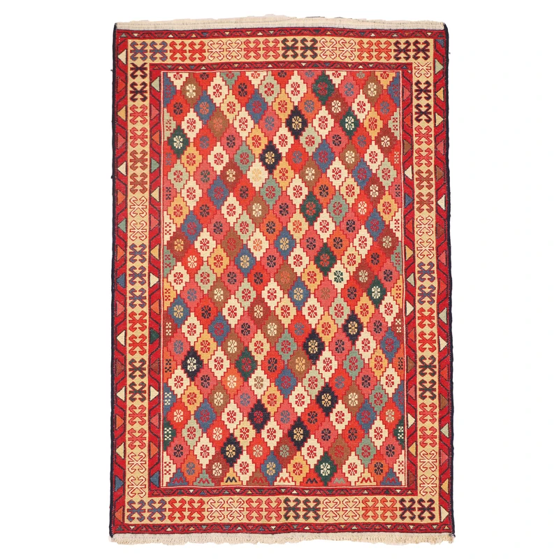 گلیم دستبافت یک ونیم متری مدل ورنی کد40411172