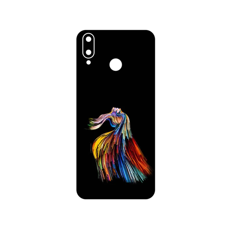 برچسب پوششی ماهوت مدل Rainbow Hair Digital Art مناسب برای گوشی موبایل جی پلاس Q10