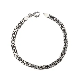 دستبند نقره مردانه مدل کرال ترک کد DP_735