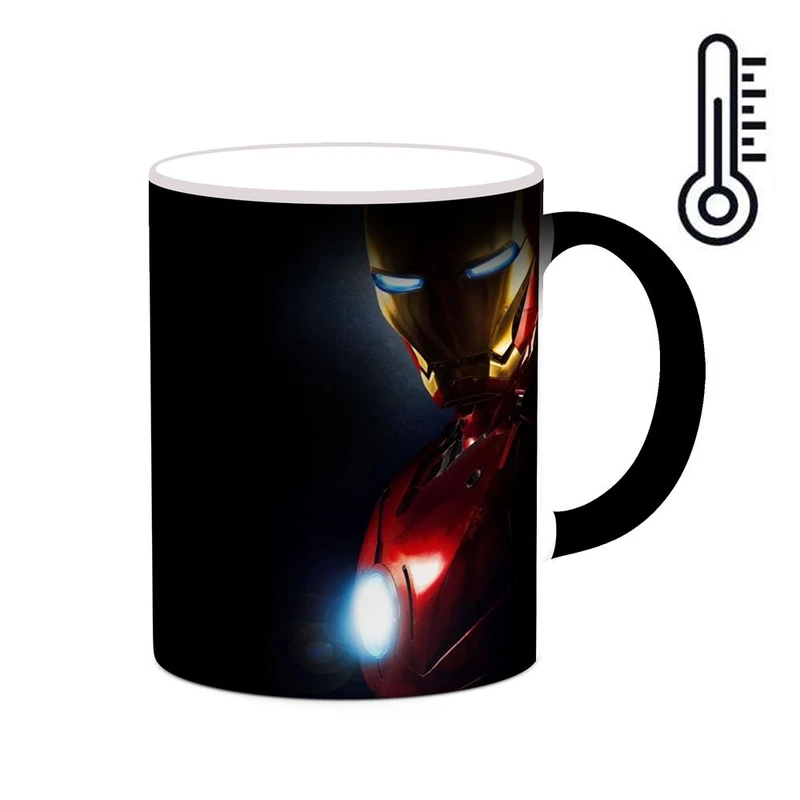 ماگ حرارتی کاکتی مدل مرد آهنی Iron Man کد mgh39119