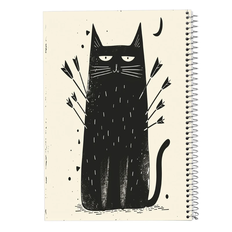 دفتر مشق 100 برگ مدوپد مدل گربه کد DF14711