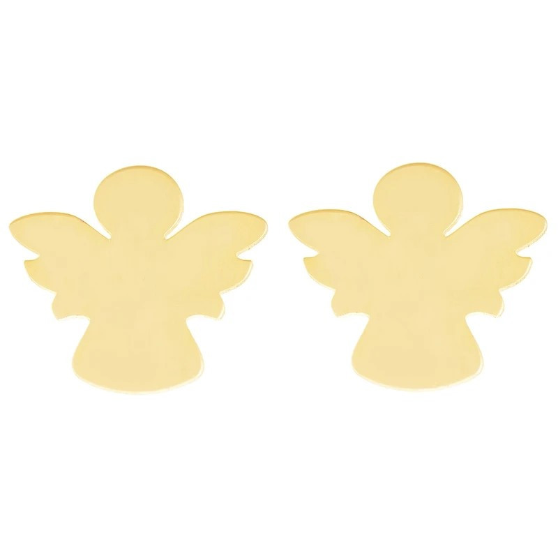 گوشواره میخی طلا 18 عیار زنانه نیکان گلد مدل فرشته 302