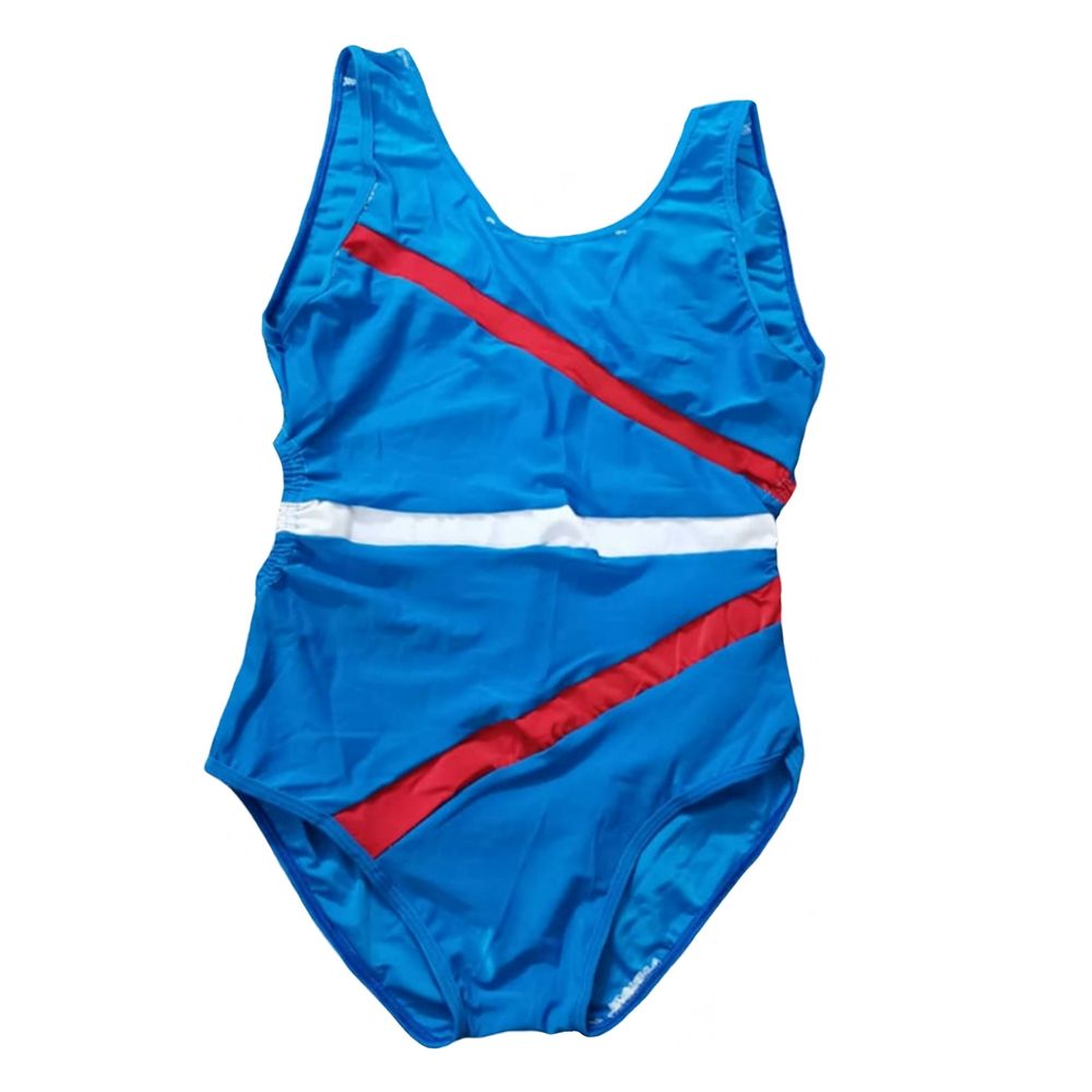 مایو زنانه مدل کنار باز رنگ آبی